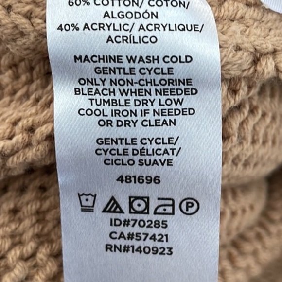 Loft Polka Dot Sweater Neutral Size Medium EUC - Picture 5 of 9